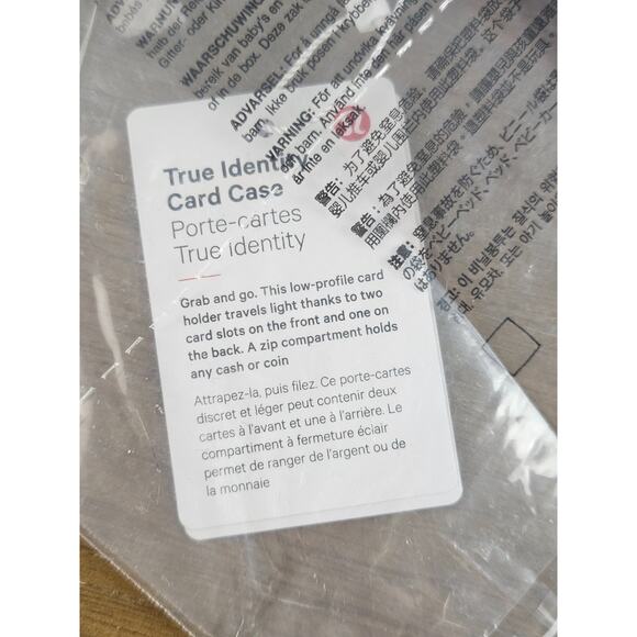 Lululemon NWT True Identity Card Case Wallet Raspberry/Melon/Light Ivory Pink - Picture 6 of 6